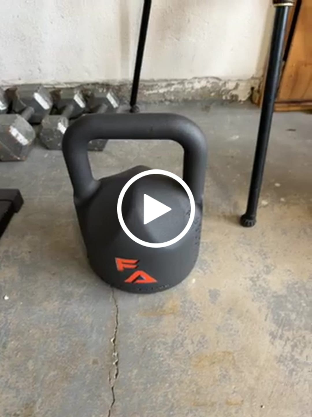 Customer video review of FA Adjustable Kettlebell