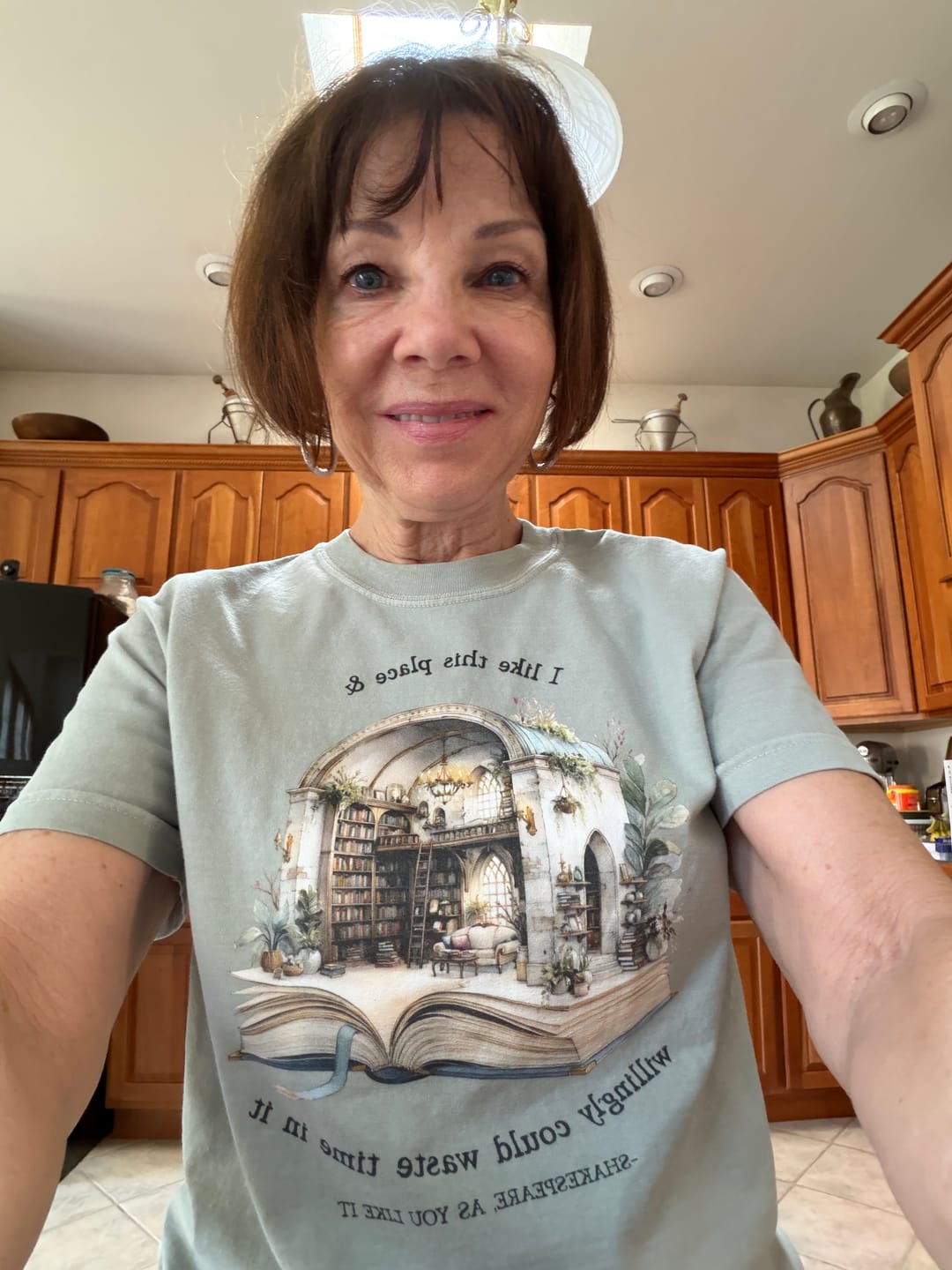 Customer photo review of Shakespeare Like This Place T-Shirt