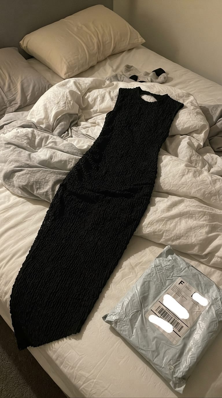 Customer photo review of Artemis Midi Dress - Black