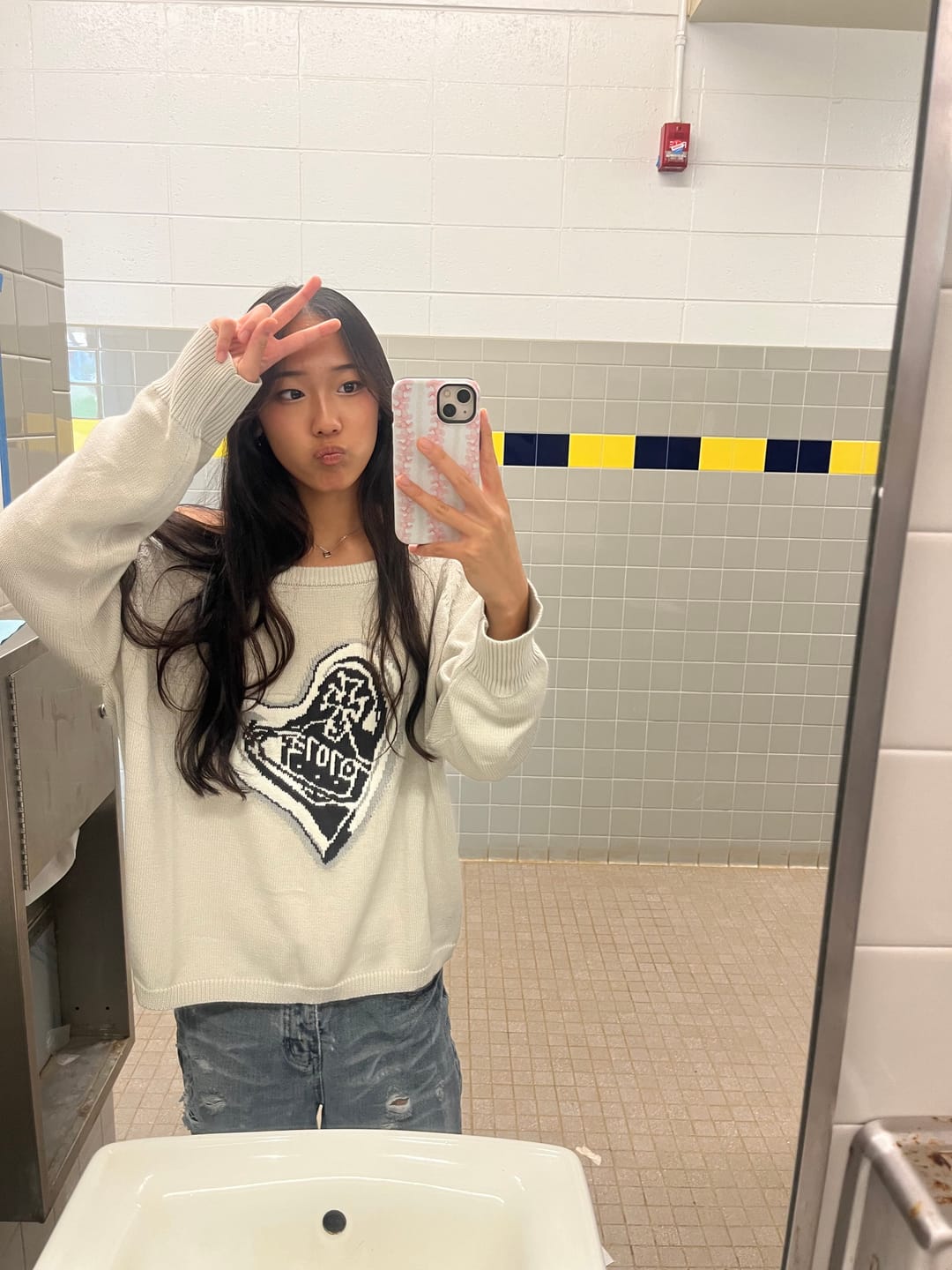 Customer photo review of 707 FLAME KNIT SWEATER
