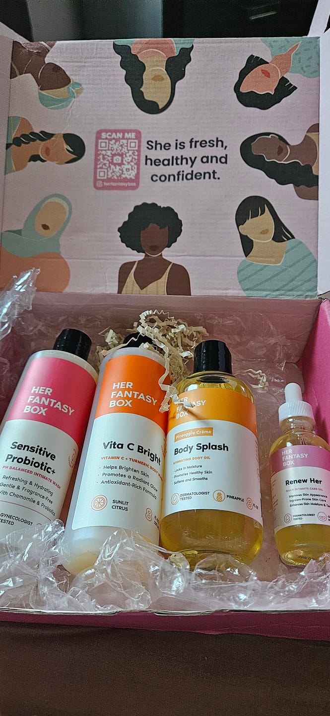 Customer photo review of Bright & Even Skin Kit