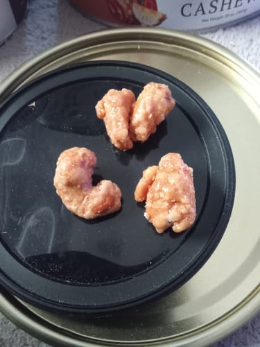 Customer photo review of Pineapple Habanero Glazed Candied Cashews