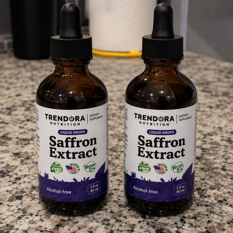 Customer photo review of Trendora Nutrition Saffron Extract Liquid Drops