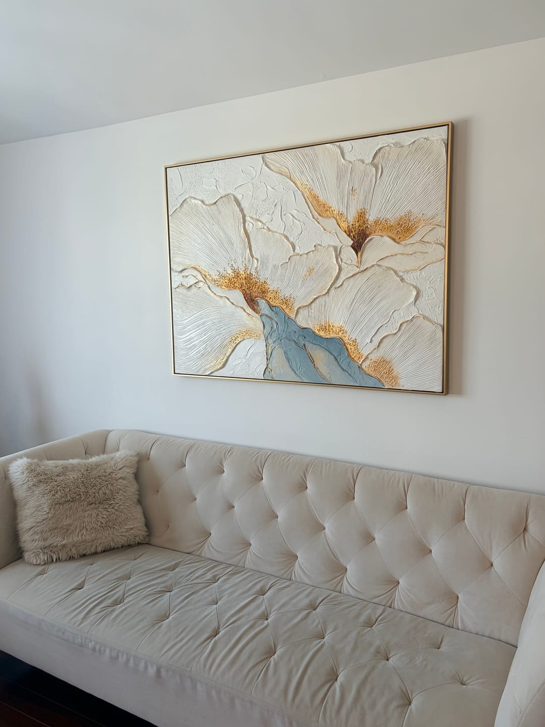 Customer photo review of Aurora - Floral Textured Wall Art