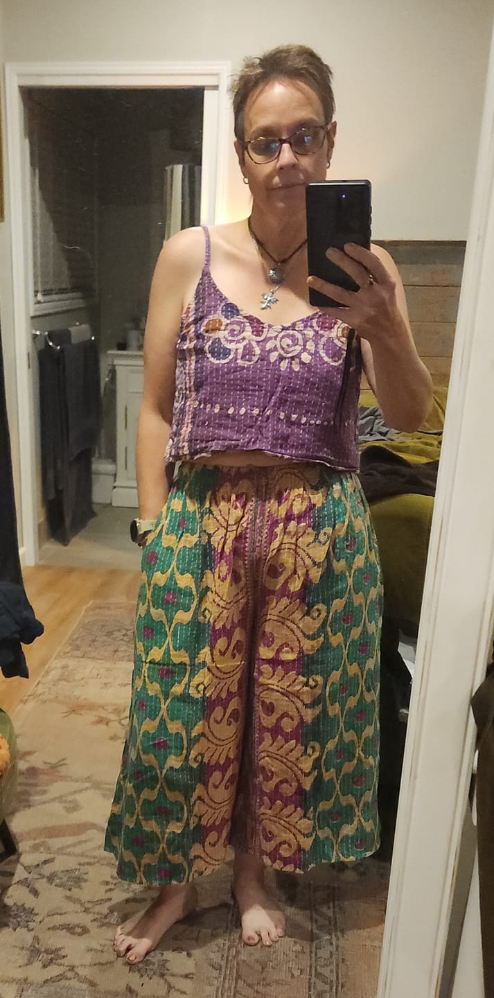 Customer photo review of Kantha Culottes M (017)