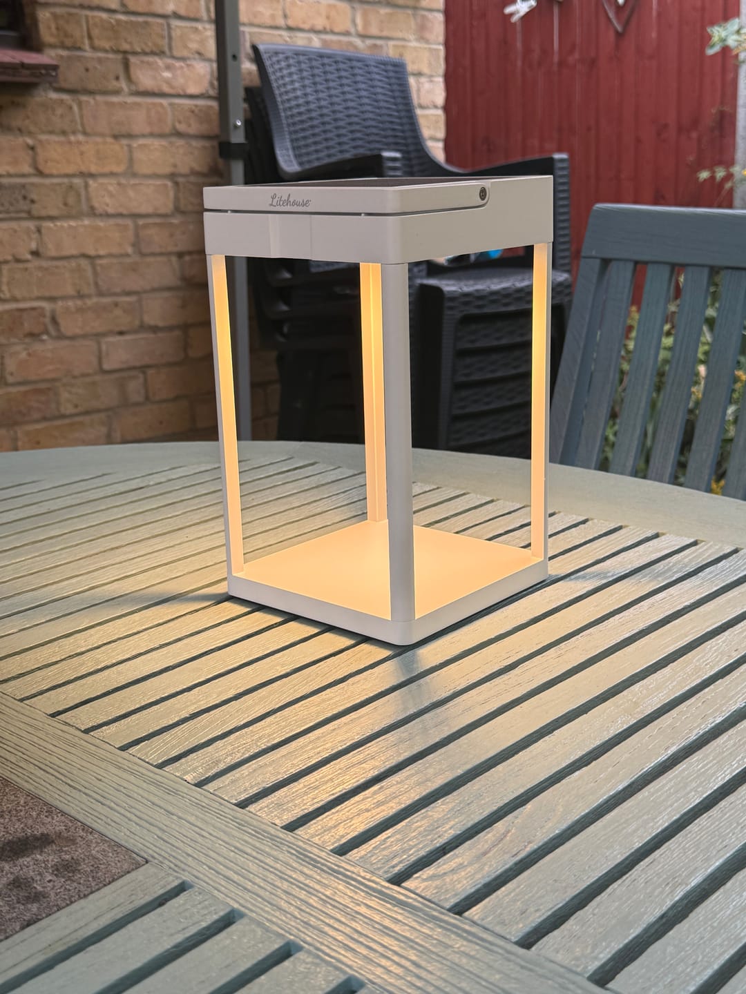 Customer photo review of Luxury Metal Solar Lantern