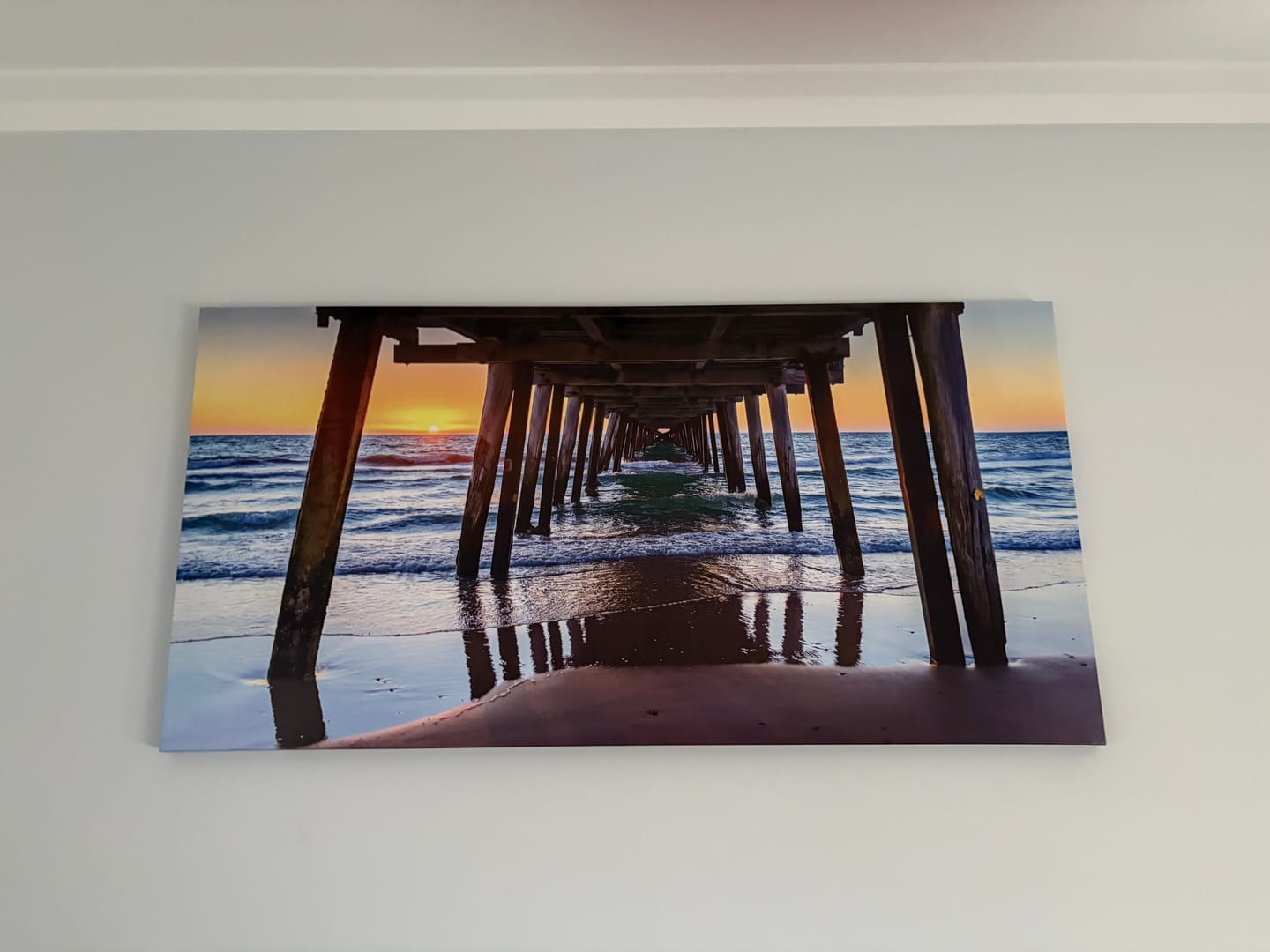 Customer photo review of Sunset at Henley Beach - Canvas Print ART - CN101 - Asst Sizes