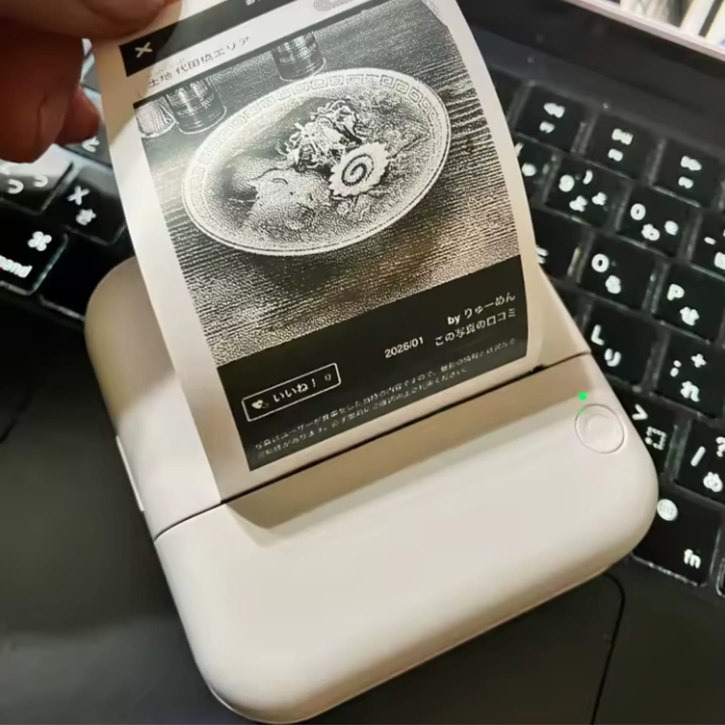 Customer photo review of Mini Impresora Térmica Portátil