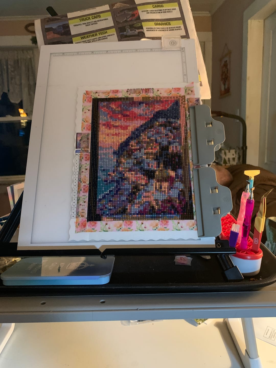 Customer photo review of Positano Amalfi Sunset (Diamond Painting)