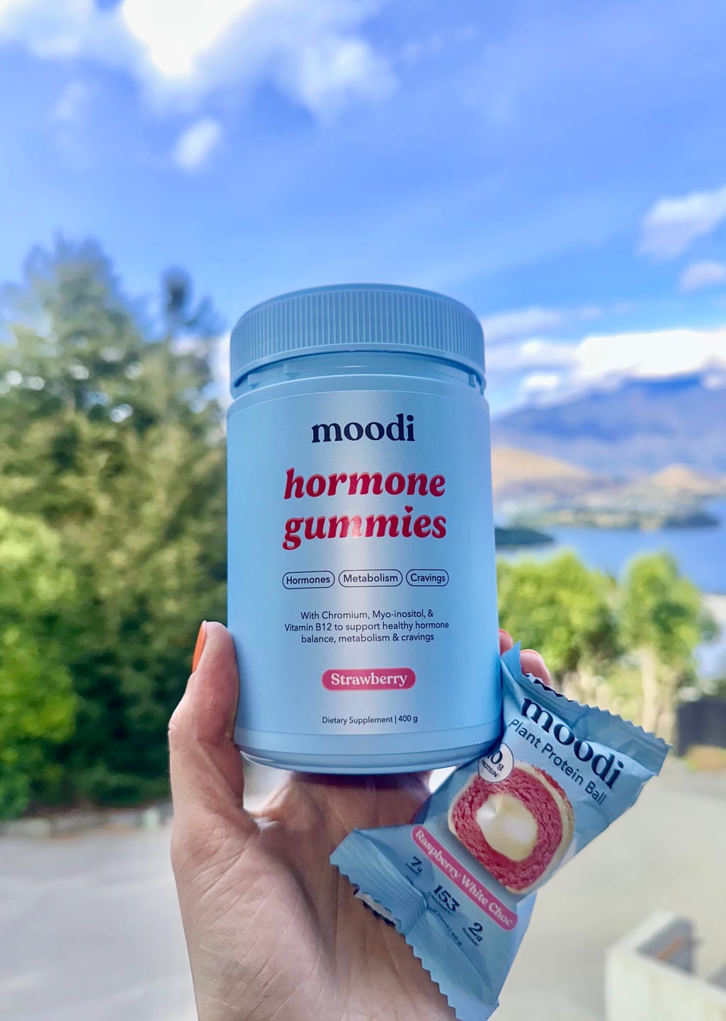 Customer photo review of Raspberry White Choc Plant Protein Ball