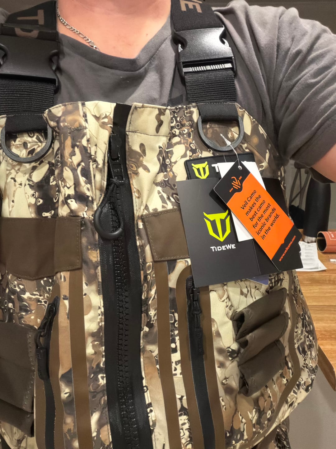 Customer photo review of FLASH SALE DeepWade Zipped Duck Waterfowl Hunting Breathable Chest Waders
