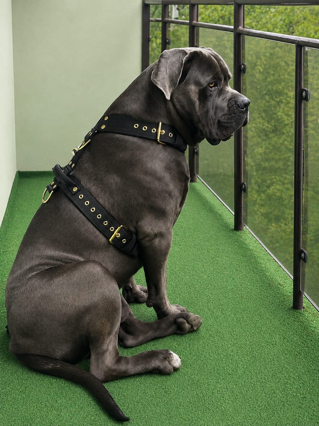 Customer photo review of Szelki z raczką typu guard - Easy Walk Golden Czarne