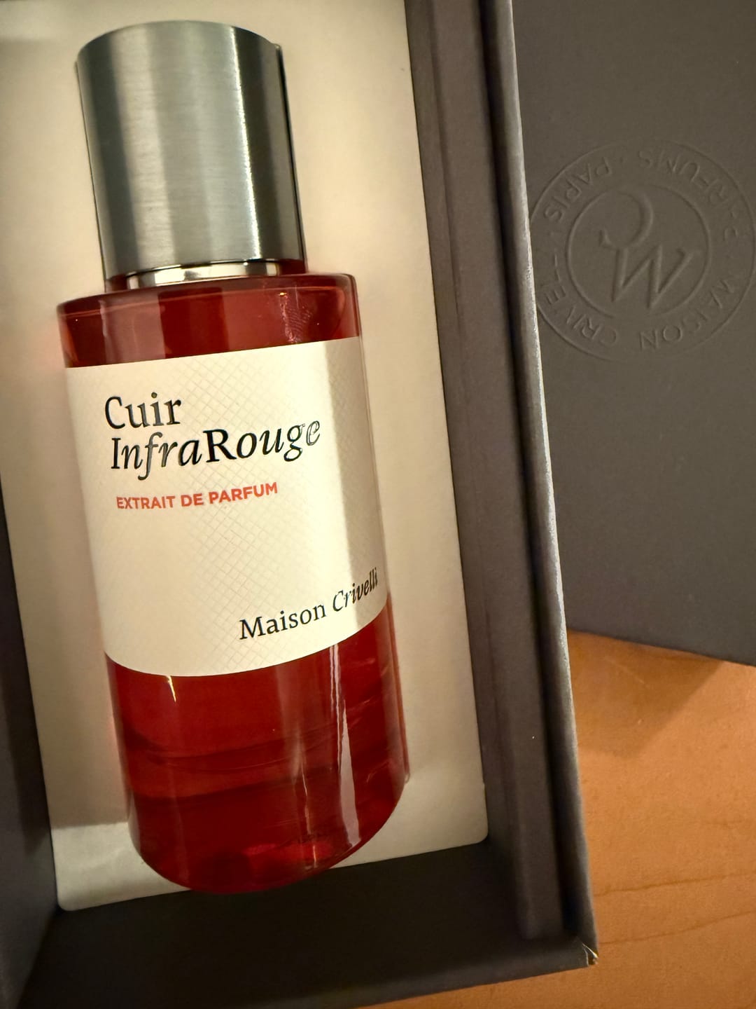 Customer photo review of Cuir InfraRouge Maison Crivelli Extrait de Parfum 50 ml