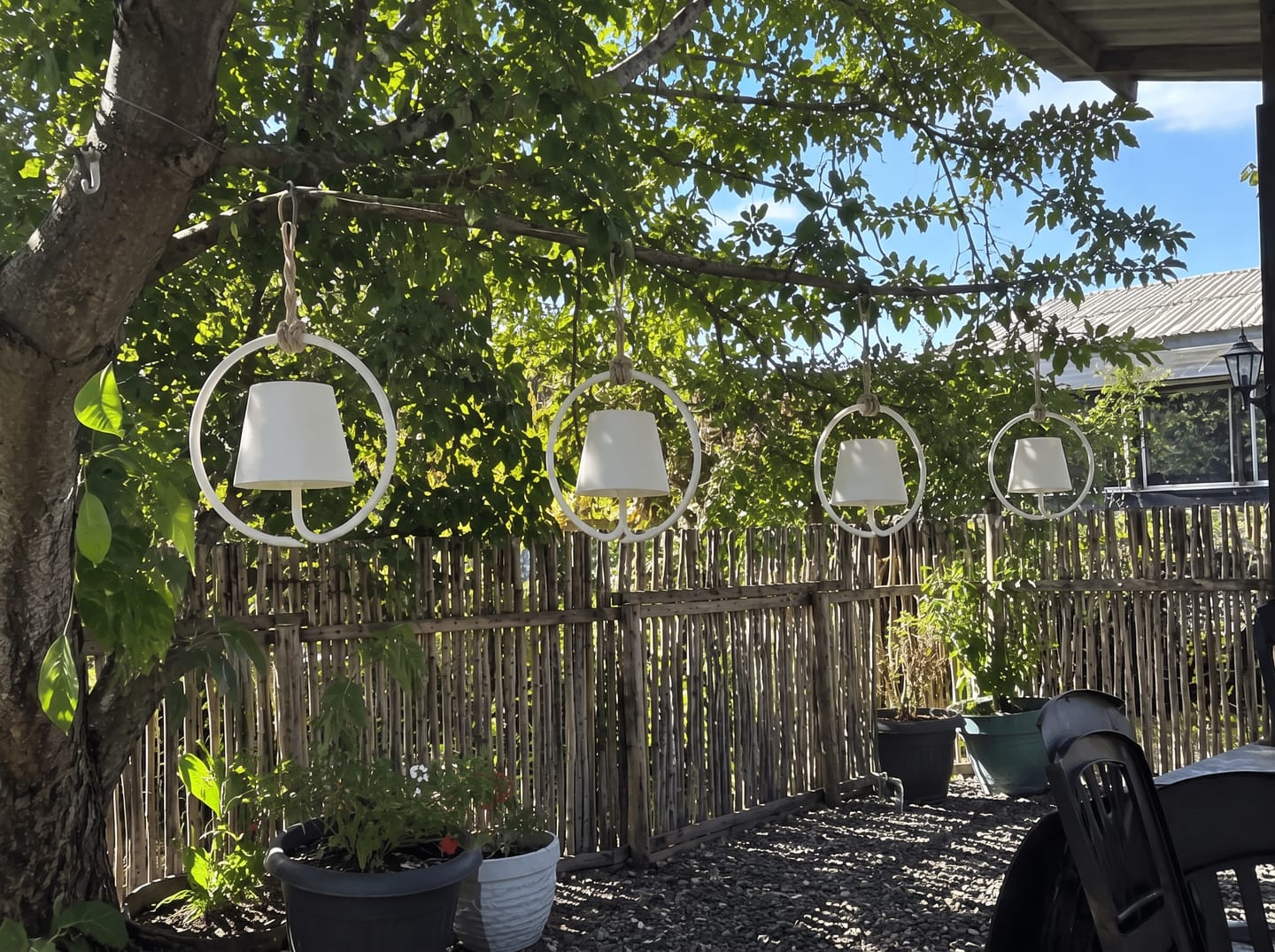 Customer photo review of Outdoor Rechargeable Pendant Light