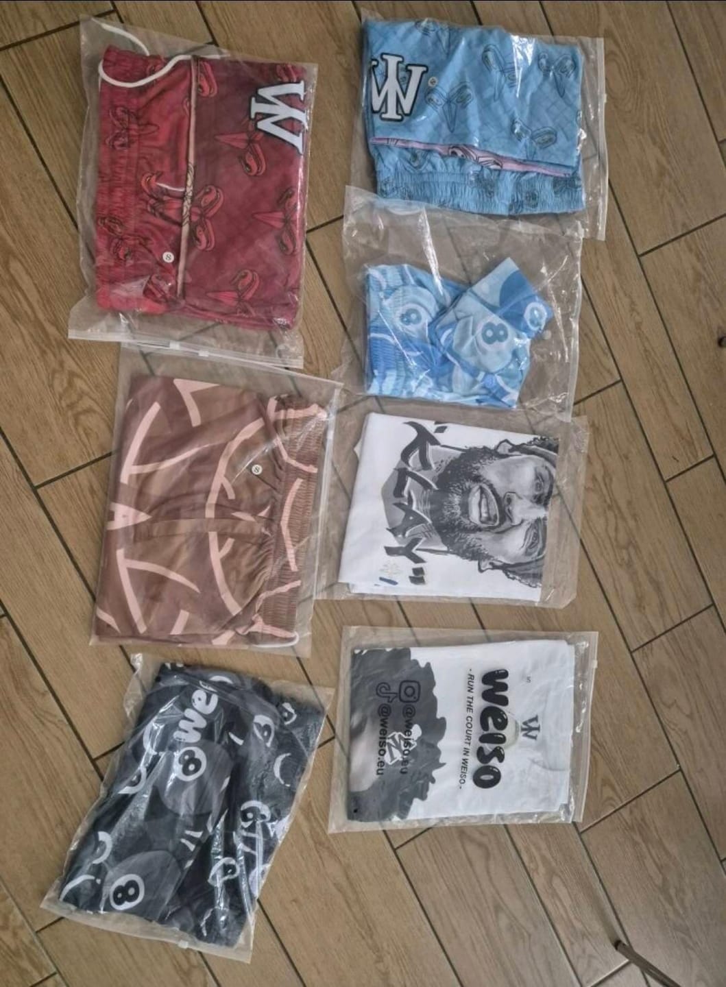 Customer photo review of PINK & BLUE MAMBA REVERSIBLE SHORTS