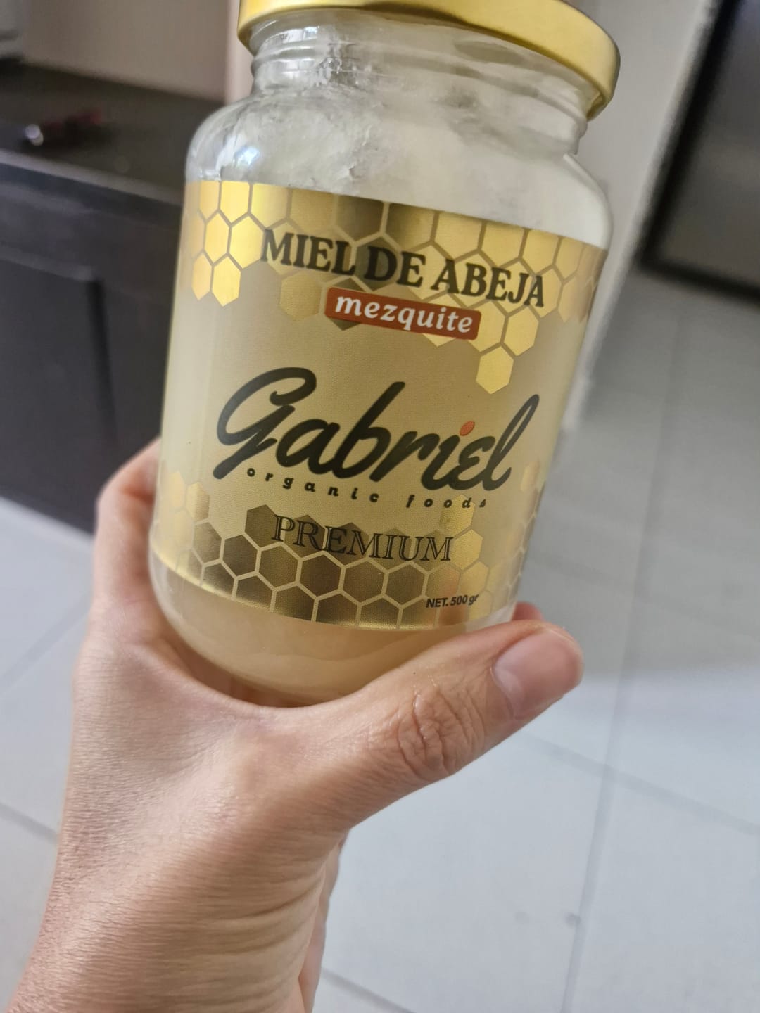 Customer photo review of Miel de Abeja 100% Pura de Flor de Mezquite (500 g)