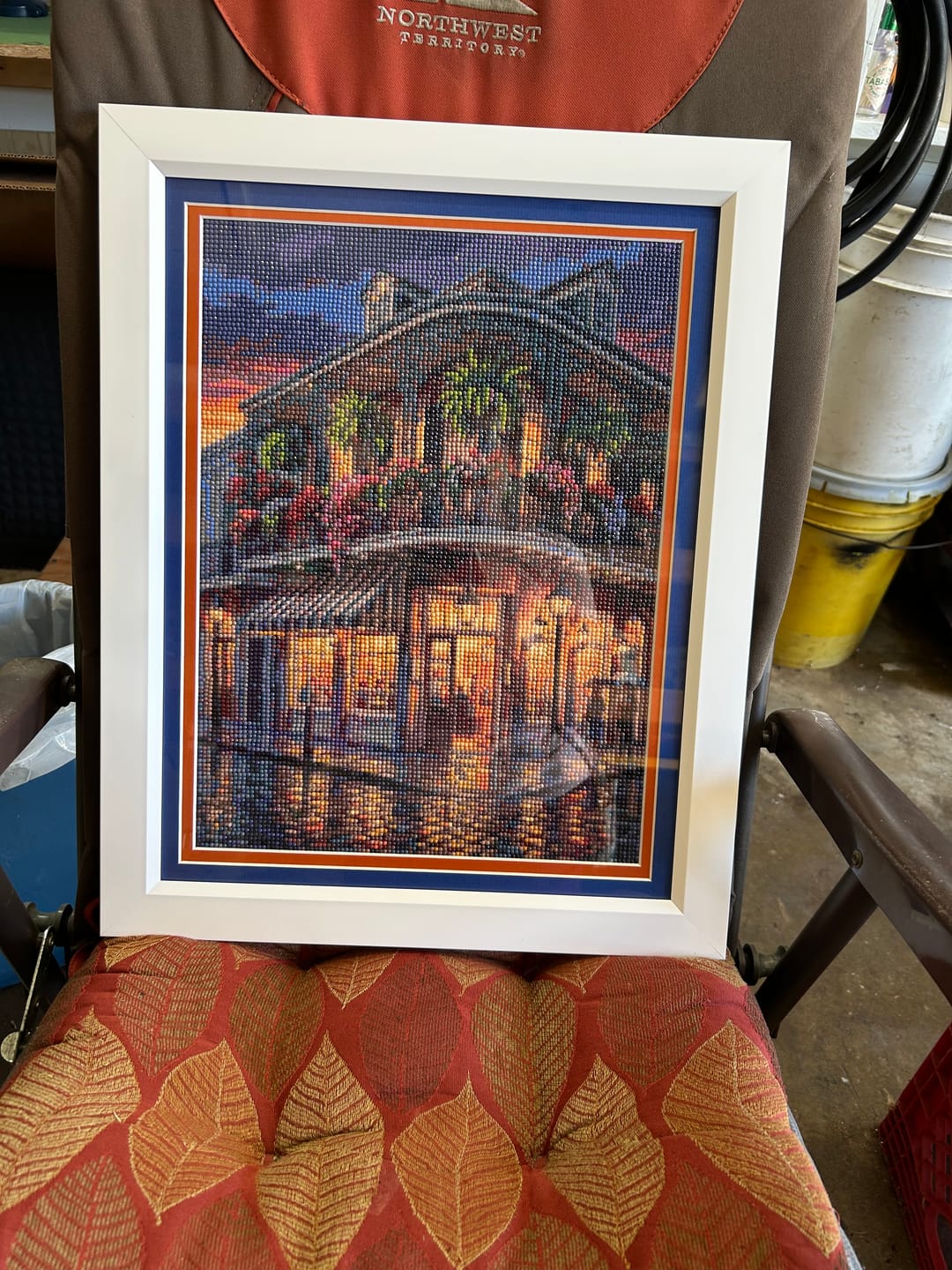 Customer photo review of New Orleans Balcony Ferns (Diamond Painting)