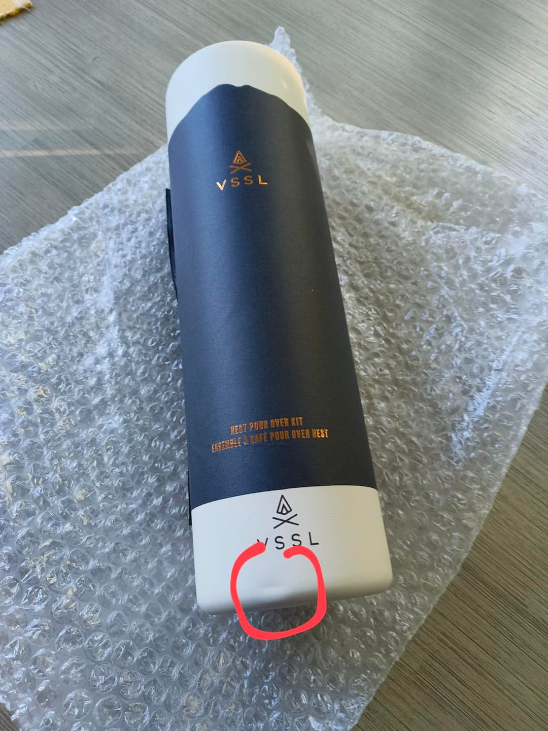 Customer photo review of VSSL Nest Pour-Over Kit | 5-Piece Camp Coffee System