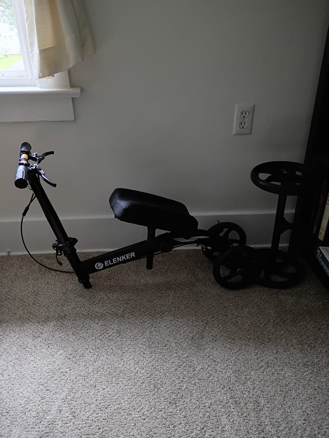 Customer photo review of MT-9251 Best Value Steerable Medical Knee Walker with 10" Wheels