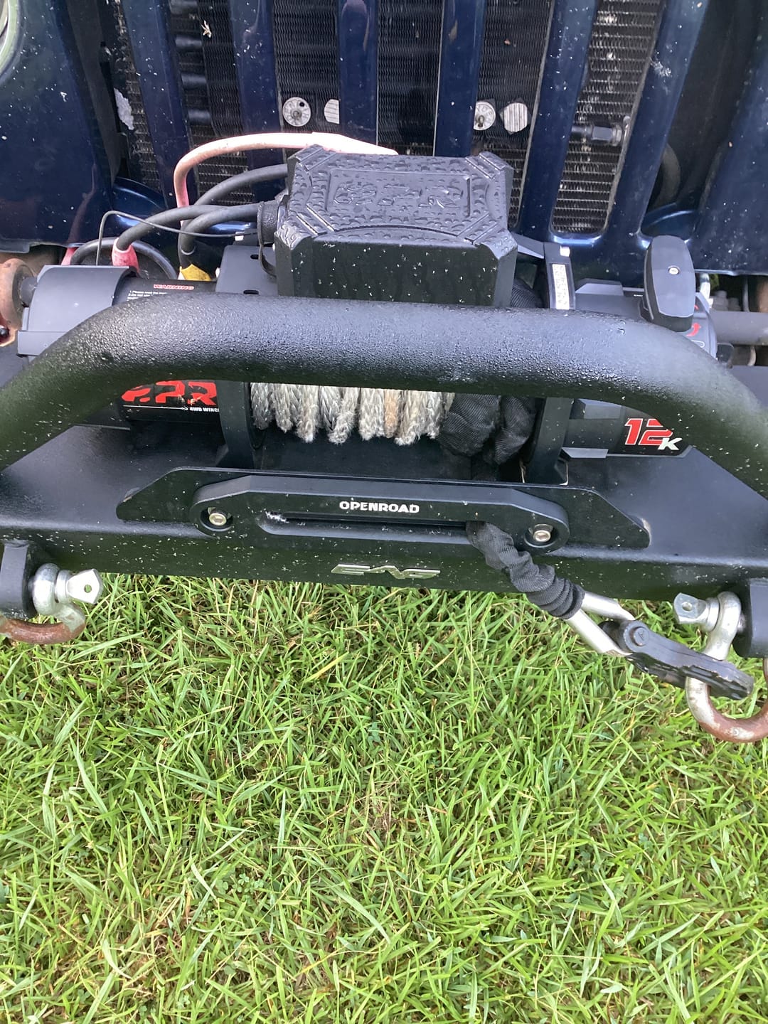 Customer photo review of OPENROAD 12,000lbs Electric Winch with Synthetic Rope-Panther Series 3S