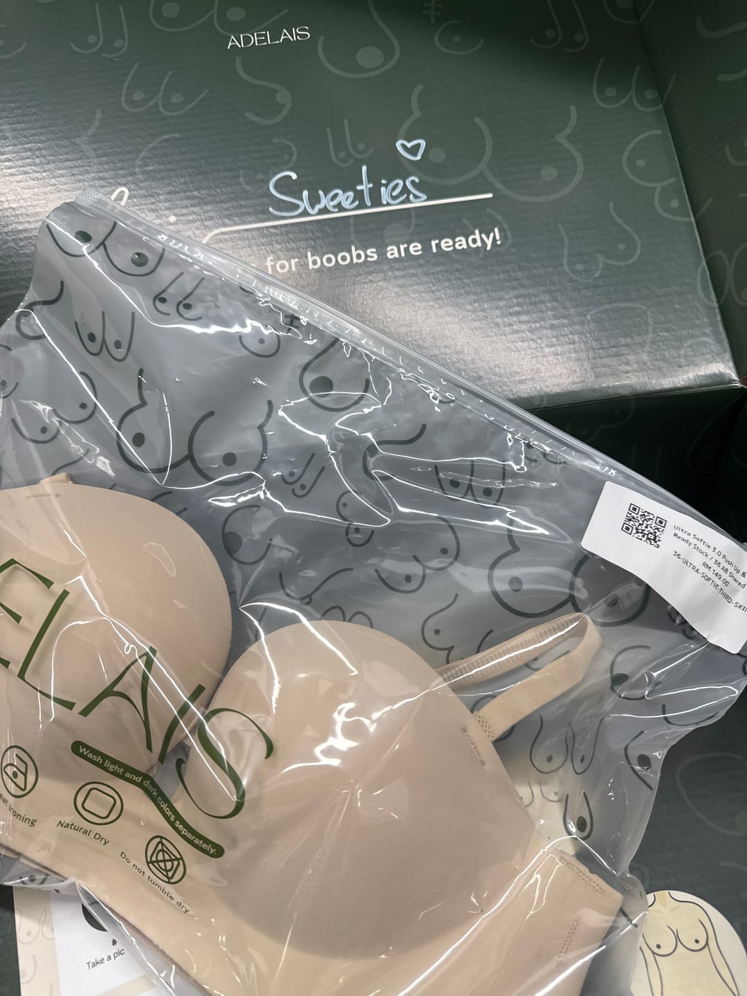 Customer photo review of Ultra Softie 3.0 Push Up & Seamless Multi-way Bra In Soft Skin
