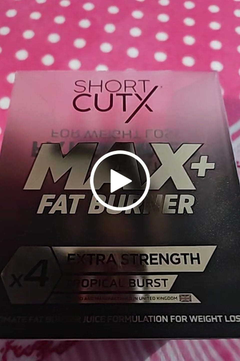 Customer video review of Max+ Fat Burner Juice (15x35ml)