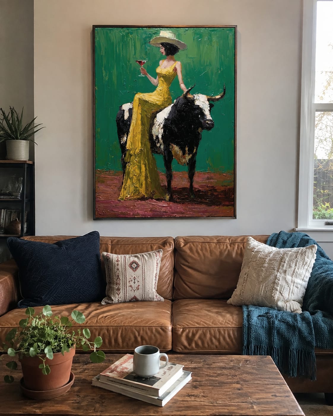 Customer photo review of Golden Poise-Bull Rider Painting