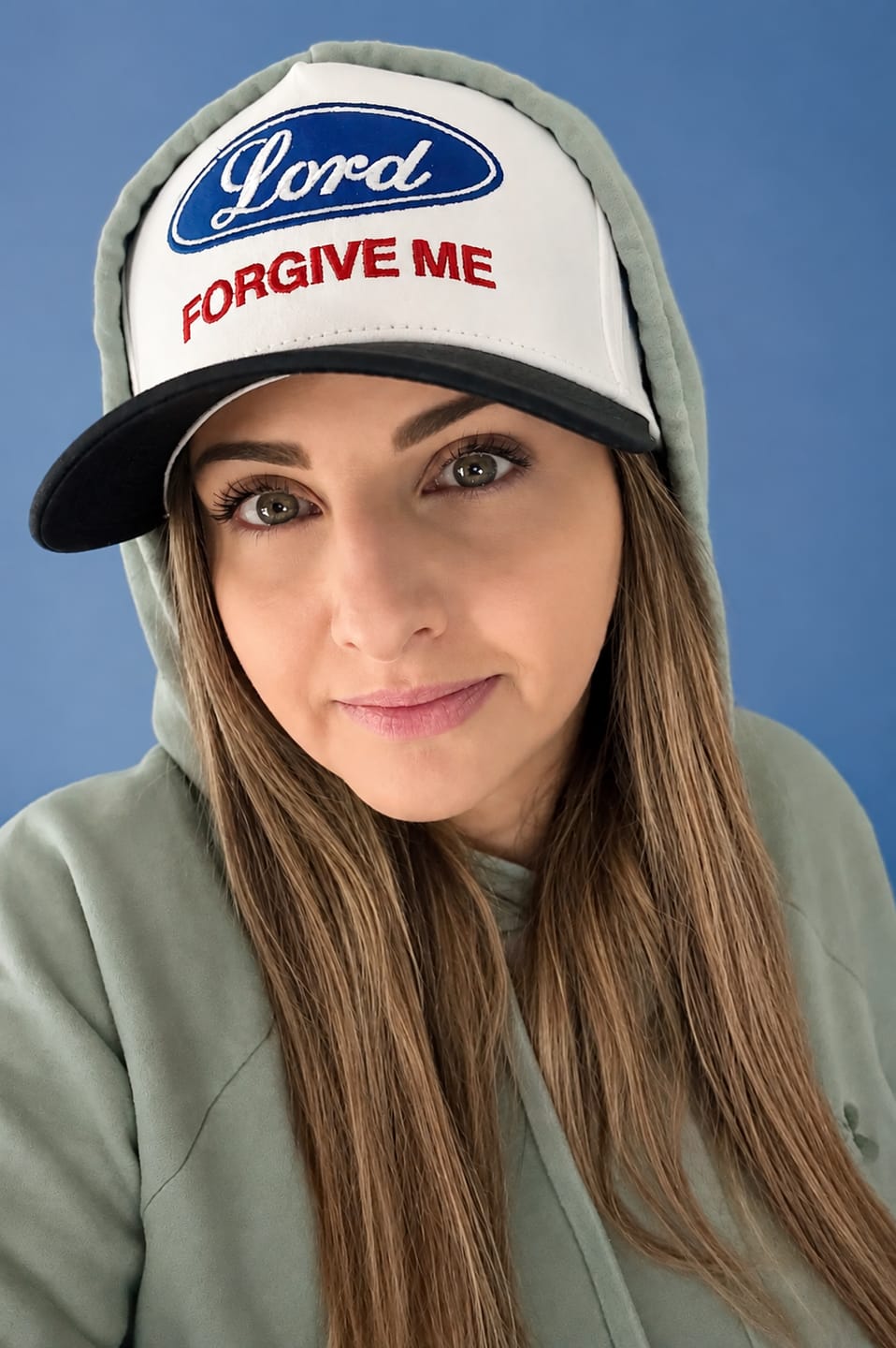 Customer photo review of Lord Forgive Me (White/Black)