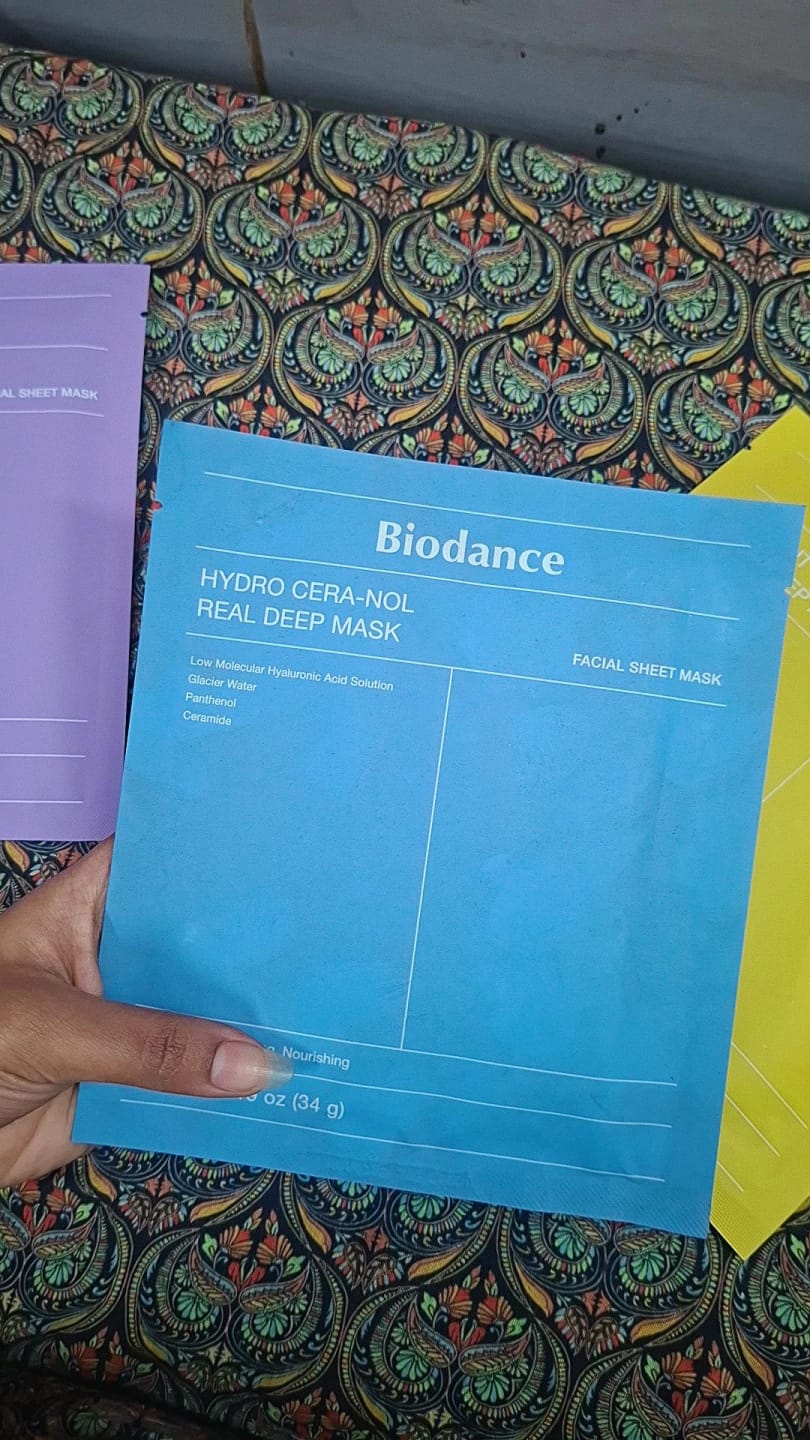 Customer photo review of BIODANCE Hydro Cera-nol Real Deep Mask 34g