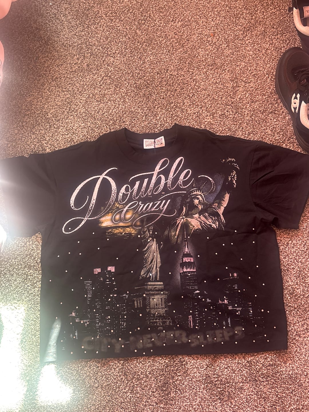 Customer photo review of Bling City Never Sleeps Tee-659