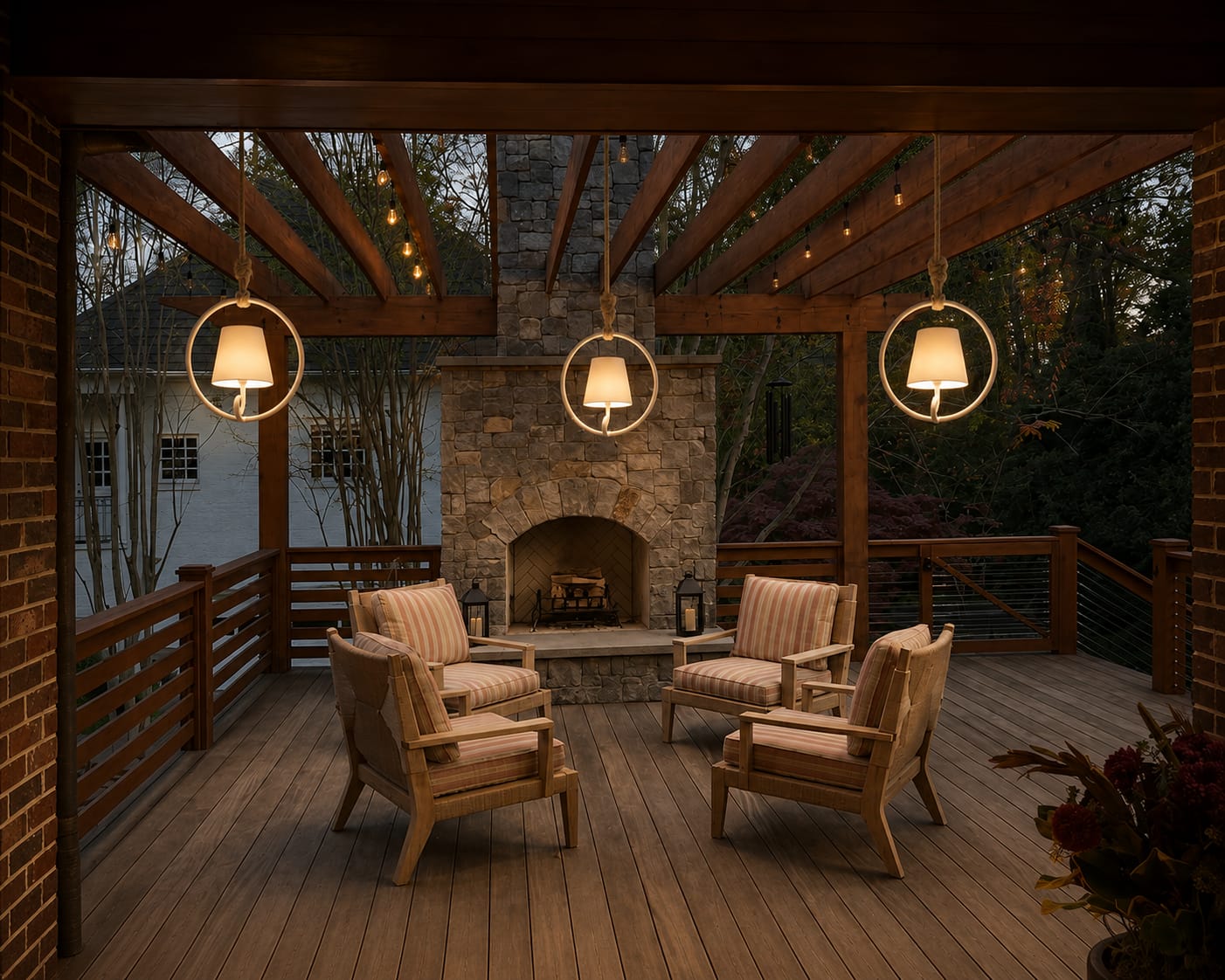 Customer photo review of Outdoor Rechargeable Pendant Light