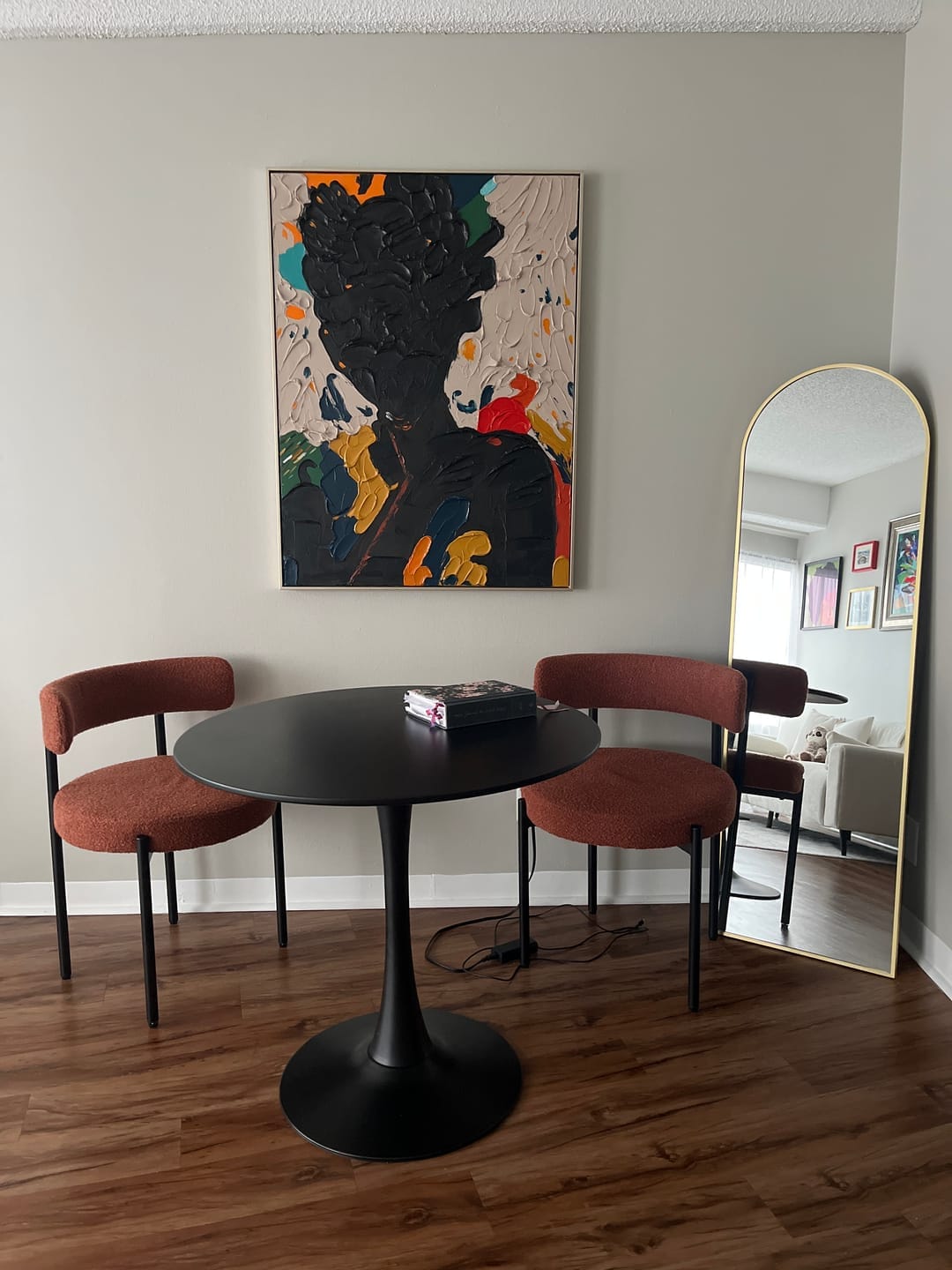 Customer photo review of Grace - Dark Abstract Portrait Wall Art