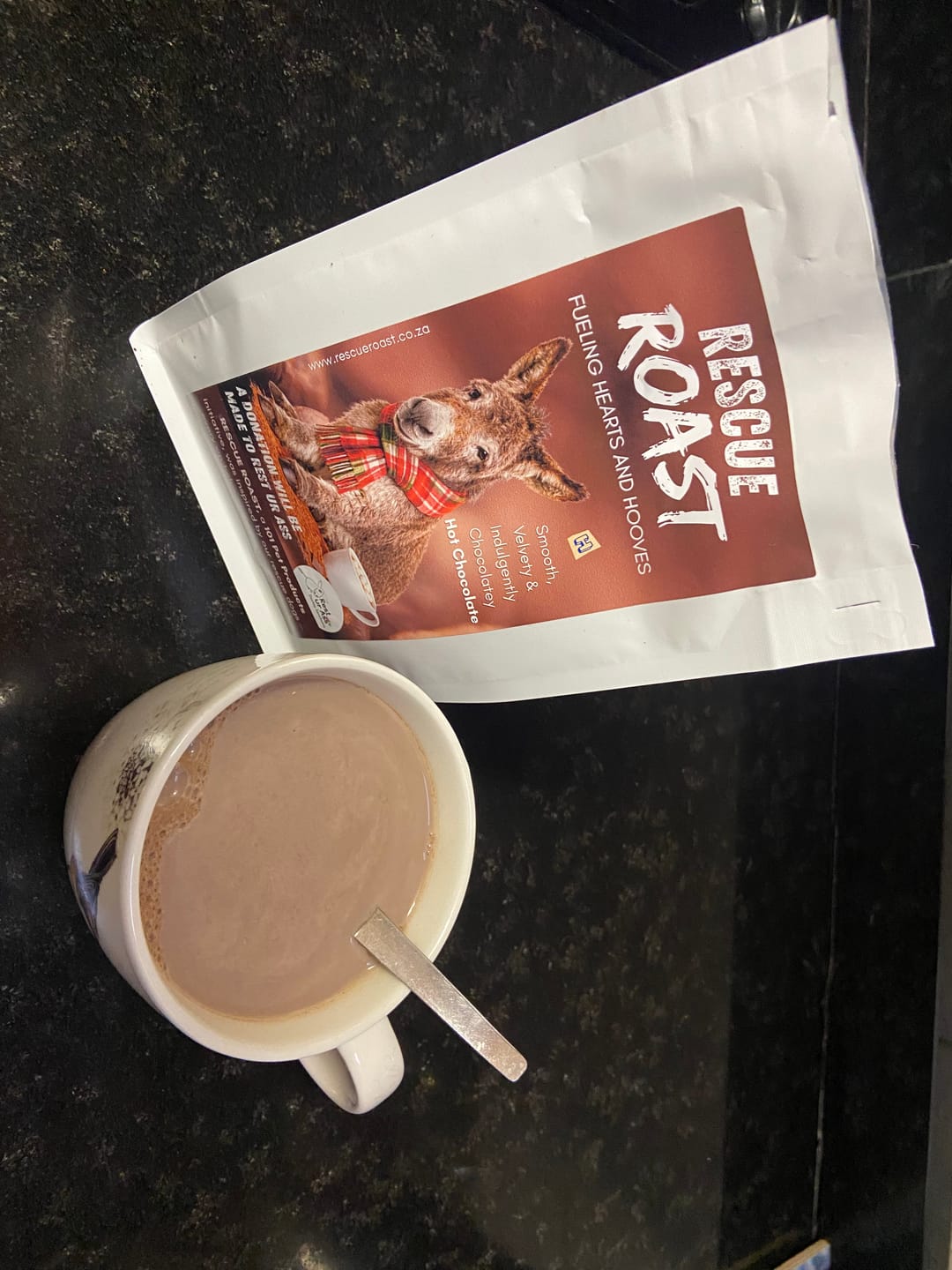 Customer photo review of Hot Chocolate - Rest Ur Ass Donkey Sanctuary