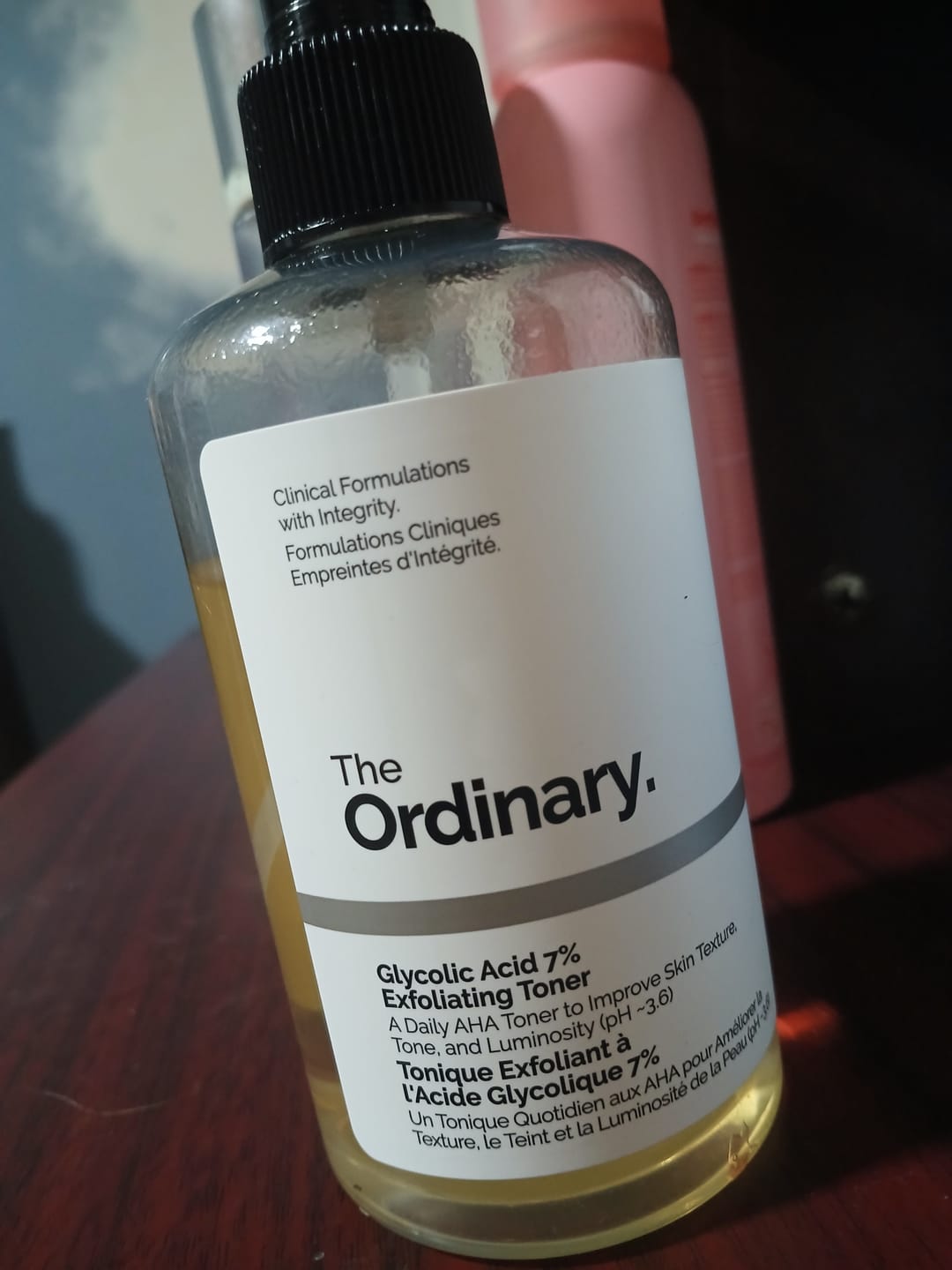 Customer photo review of Glycolic Acid 7% Exfoliating Toning Solution