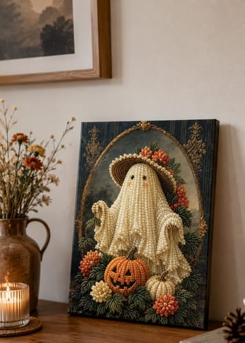 Customer photo review of Personalized 3D Pearl Art DIY Kit - For Home - Holiday Canvas