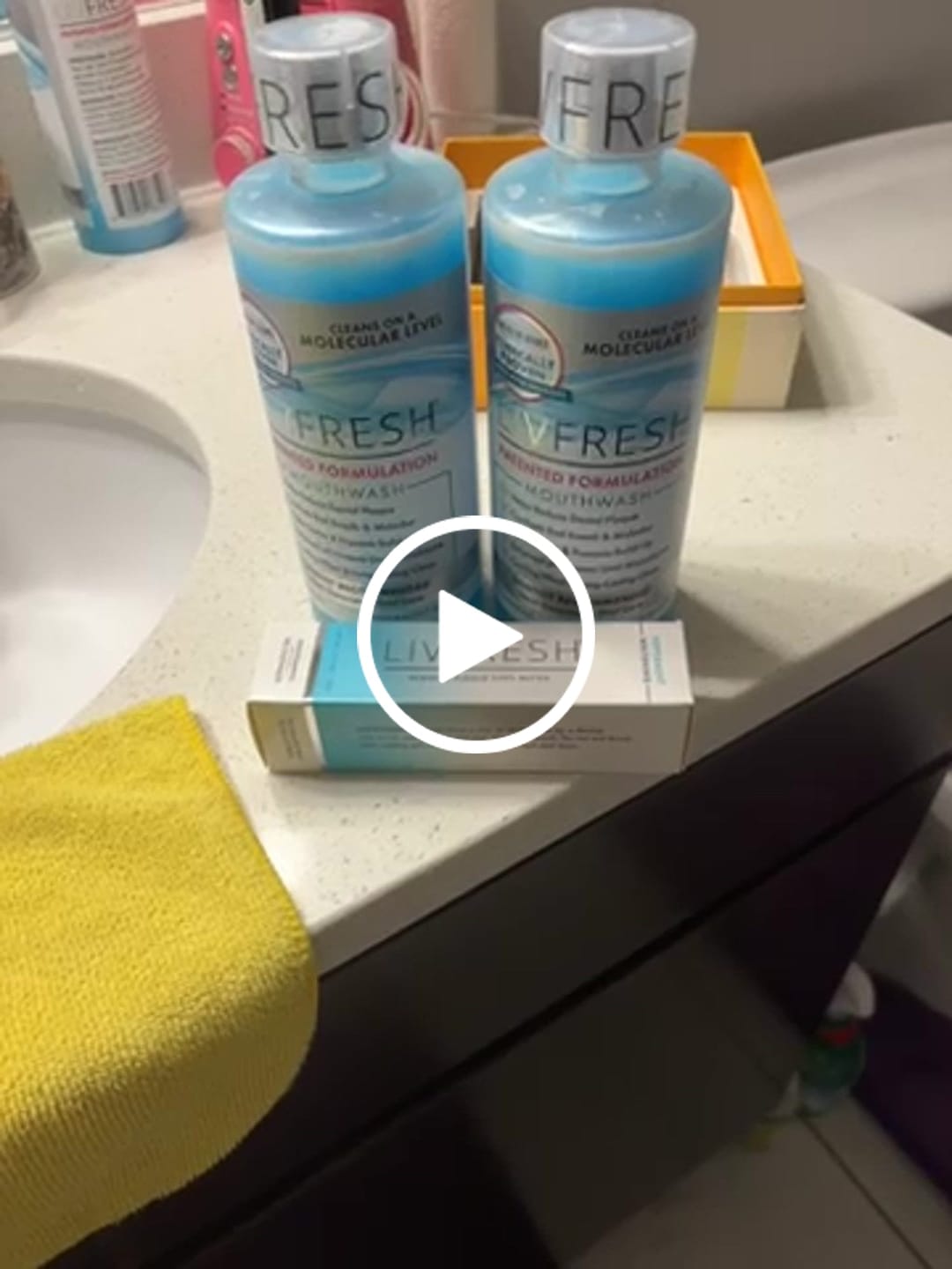Customer video review of LIVFRESH Mouthwash - 4 Pack