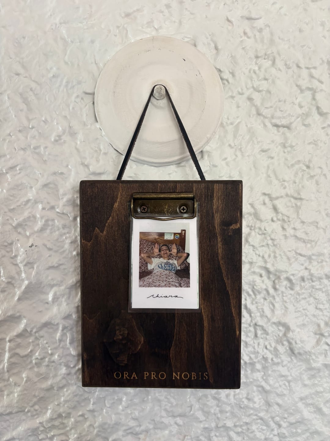 Customer photo review of Vintage Wooden Clipboard