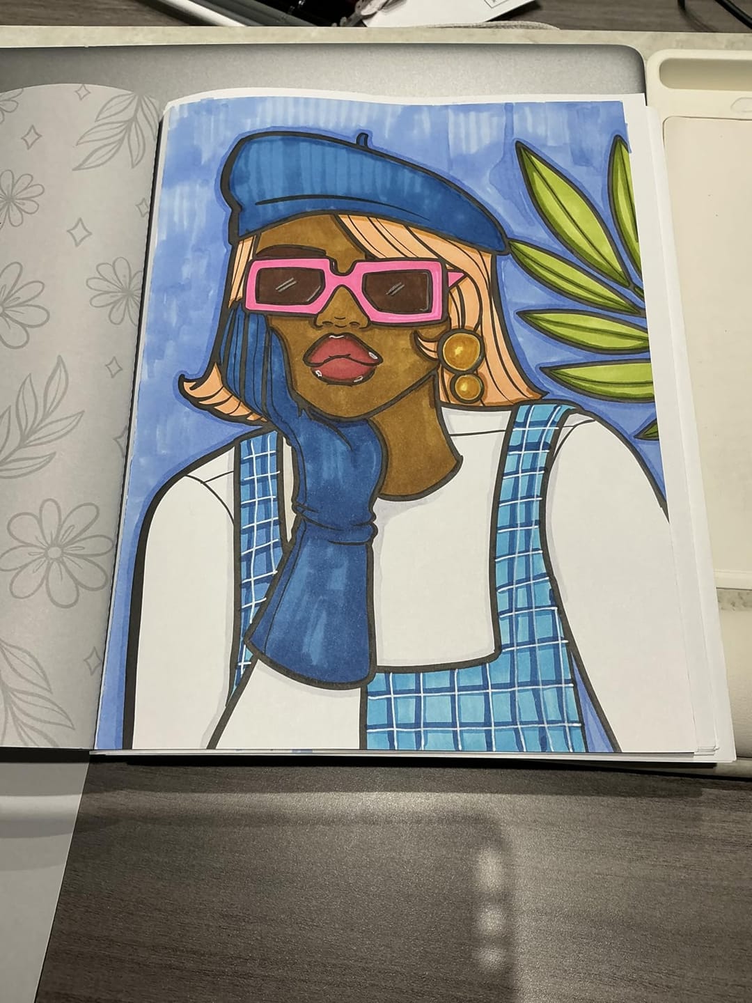 Customer photo review of Rest and Reflect Adult Coloring Book
