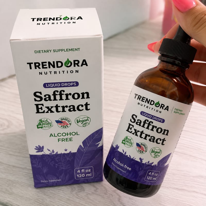 Customer photo review of Trendora Nutrition Saffron Extract Liquid Drops