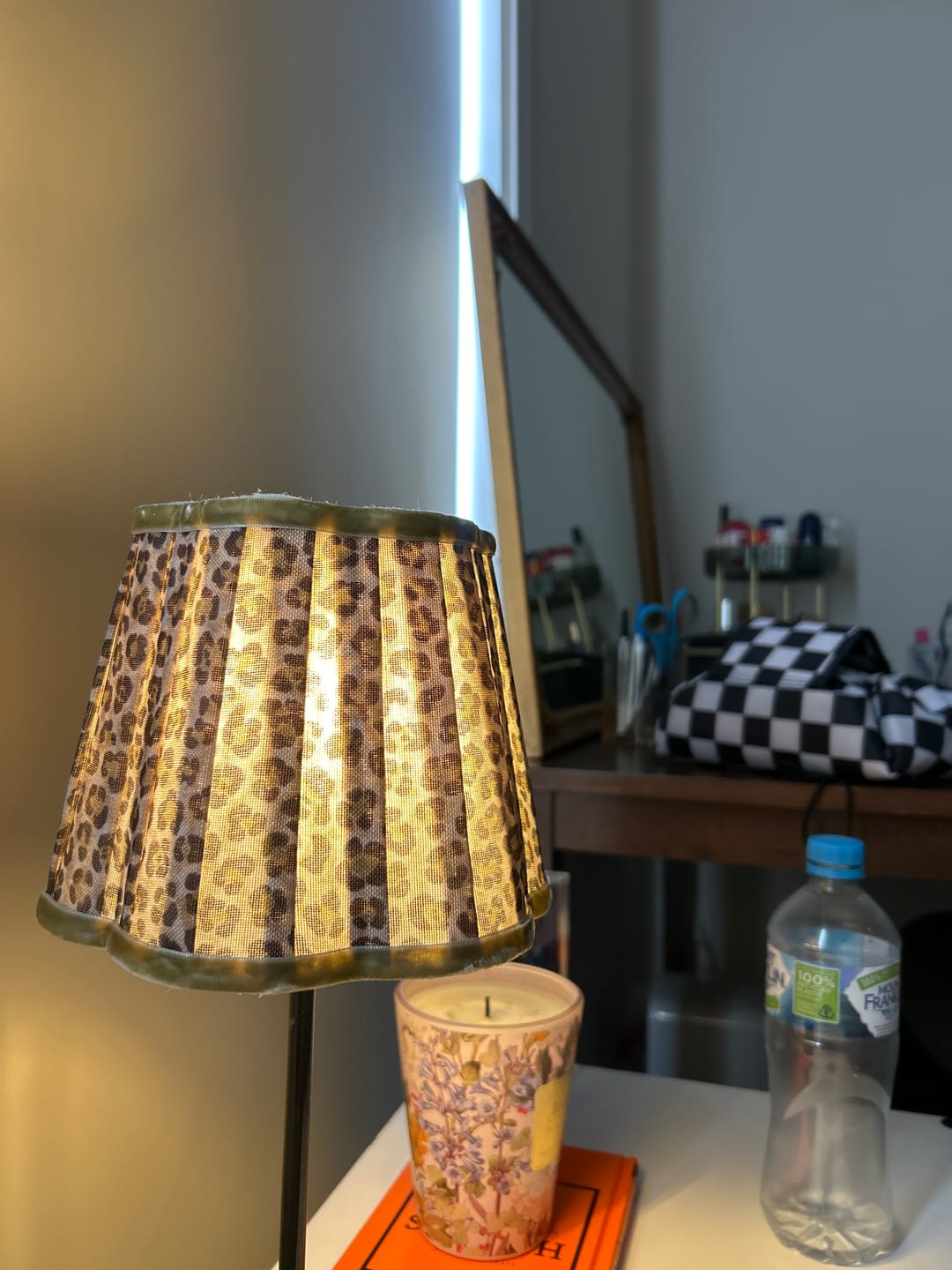 Customer photo review of Leopard Scallop Lamp Shade
