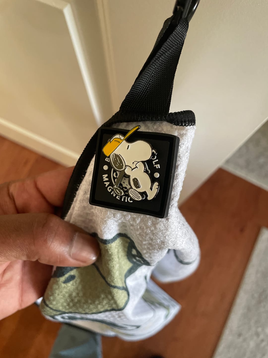 Customer photo review of Peanuts Snoopy Swing Ball Marker