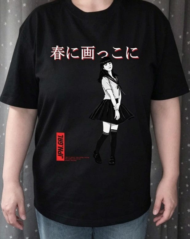 Customer photo review of Front Print - Jpn Girl T-Shirt