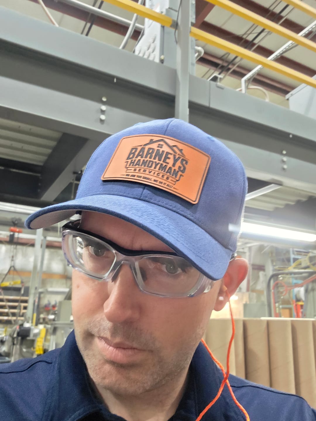Customer photo review of Premium Custom Leather Patch Hats (Wholesale)