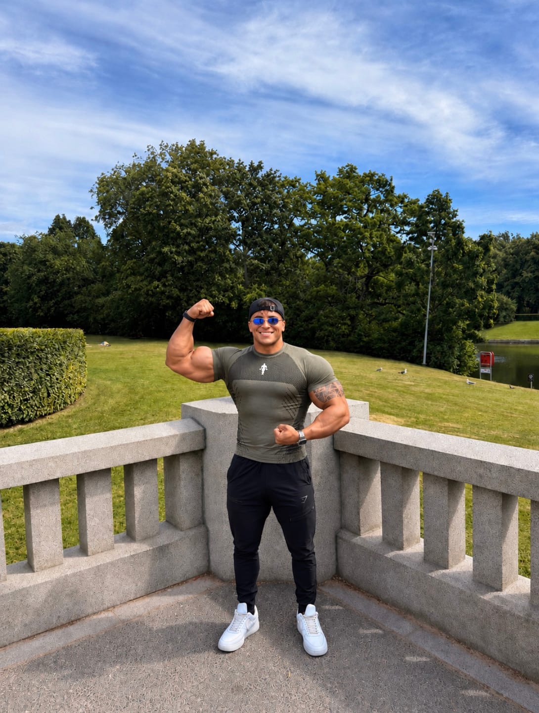 Customer photo review of 4286 - Gold's Iron Legacy Compression Tees
