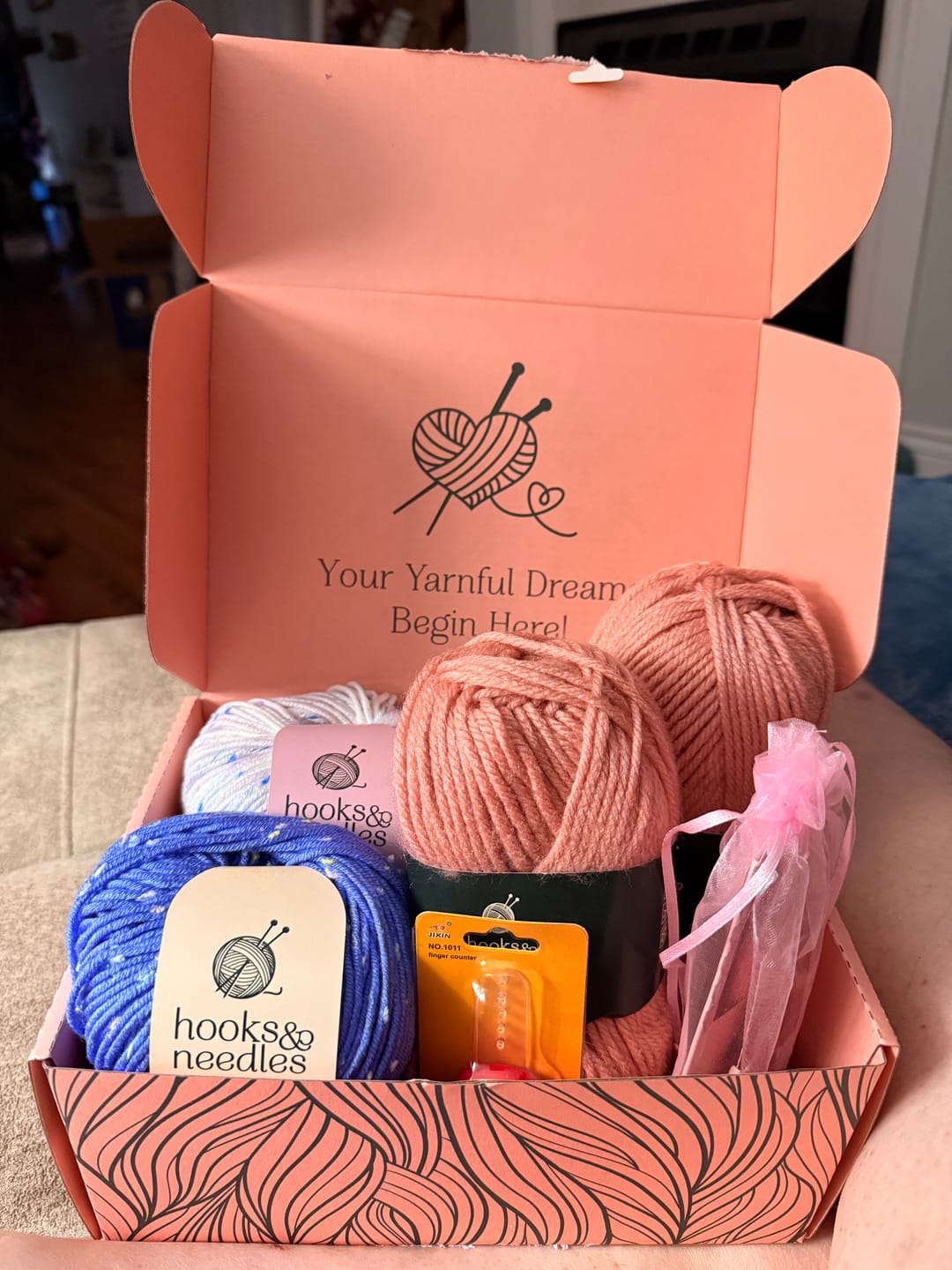 Customer photo review of Hooks & Needles Subscription Box