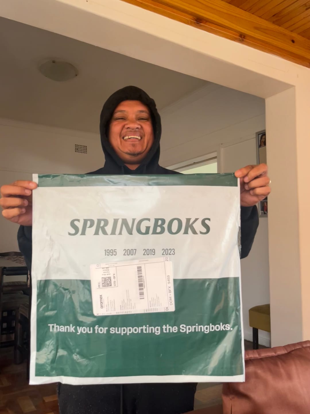 Customer photo review of Springboks Nike Men's 2026 RGR Stadium Jersey