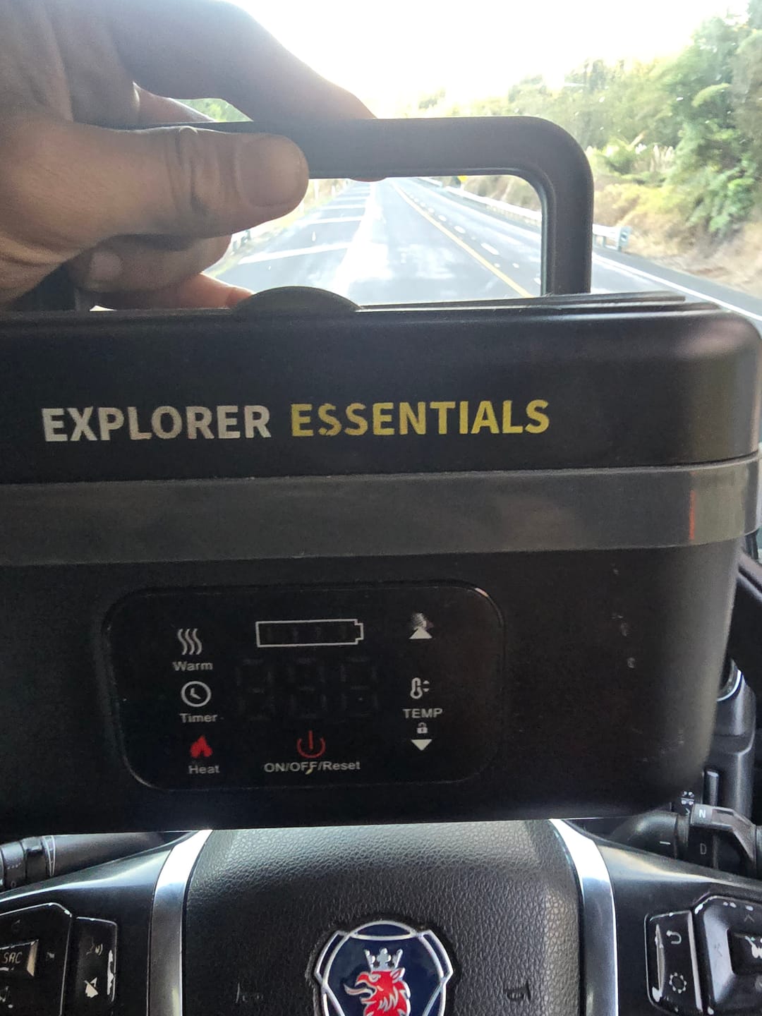 Customer photo review of Explorer Heating Lunchbox™ - Portable And Convenient