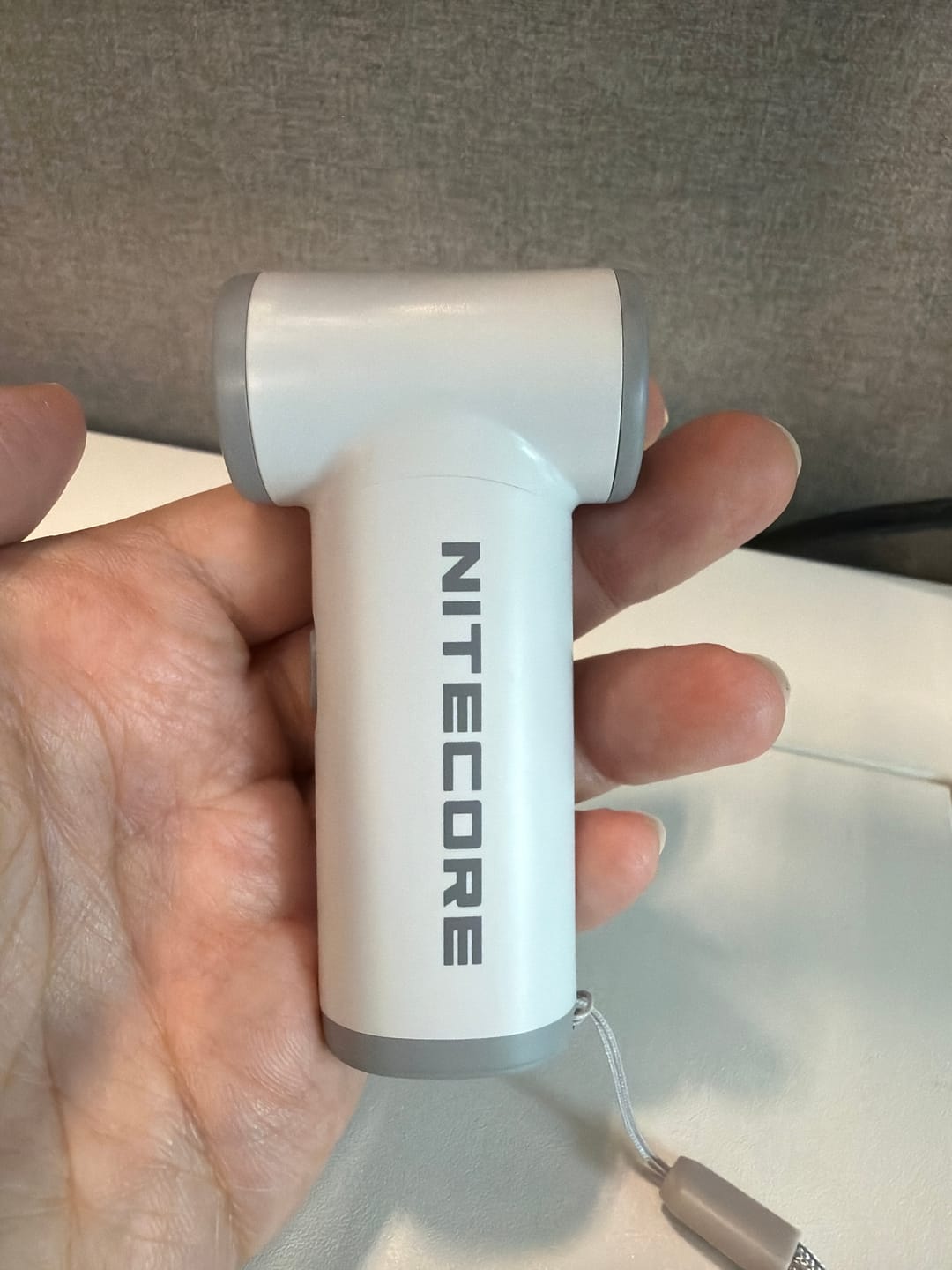Customer photo review of NEF Nano - Palm-Sized High-Speed Handheld Fan