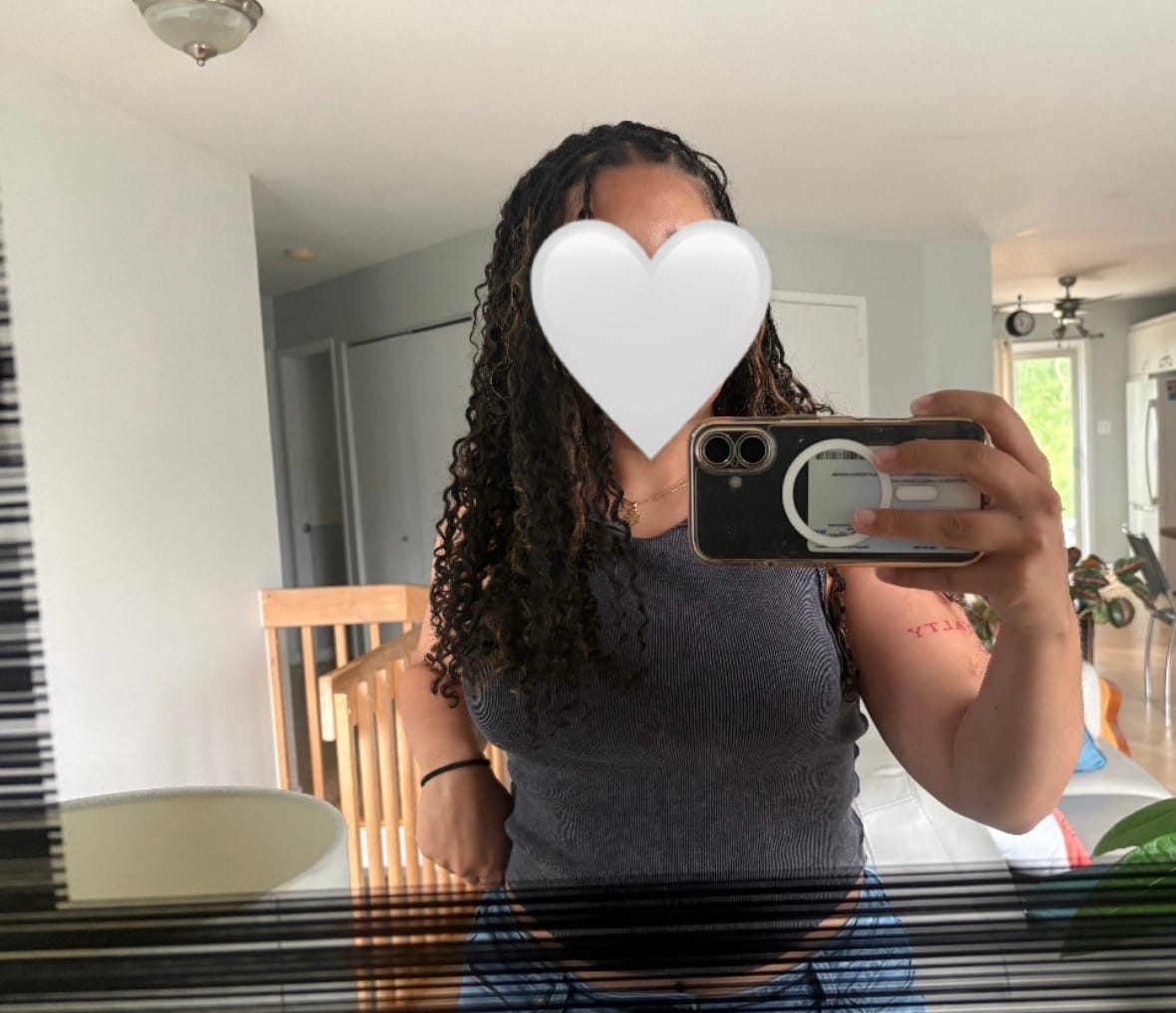 Customer photo review of Water Deep Wave Feather Crochet Hair