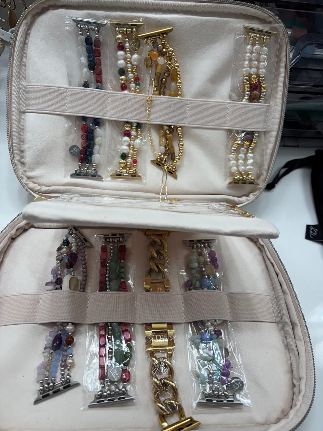 Customer photo review of Gold Woven Luxury Apple Watch Strap